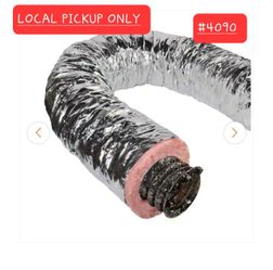 ➿️ Master Flow 8 in. x 25 ft. Insulated Flexible Duct R8 Silver Jacket #4090