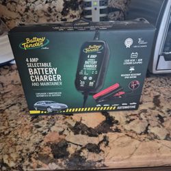 4 Amp Battery Tender Automatic Charger for Car, Motorcycle & ATV