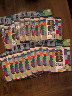 🔥 (18 sets) 2026 Panini FIFA World Cup Sticker Album Hardcover USA Edition + 5 Sticker Packs New! 100% Authentic