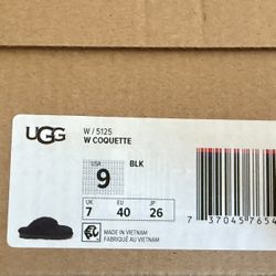 Brand New UGG Black Coquette Slippers 