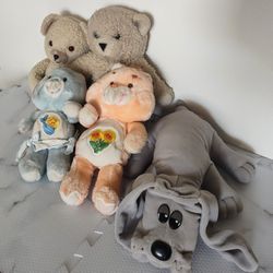  Care Bear, Pound Puppy, Snuggle Bear Plush Teddy Bears