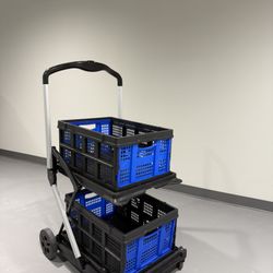 Folding Shopping Cart with Wheels