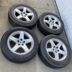 4 — 215/65r17 5x115 5x4.5 Stock Dodge Challenger Charger Chrysler 300 Wheels Rims Tires!!!