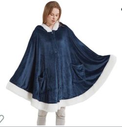 Hooded Fleece Poncho's
