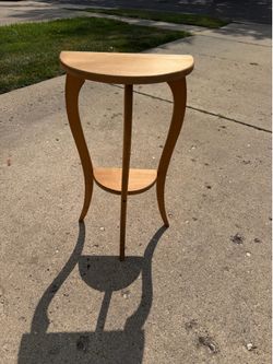 Wooden entryway table