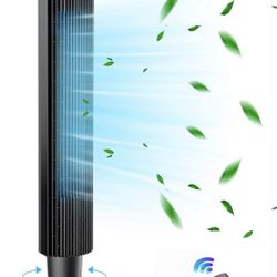 Tower Fan 90°,Oscillating Cooling Fans Adjustable 42”or 36”Height Quiet Sleep Mode, 5 Speeds