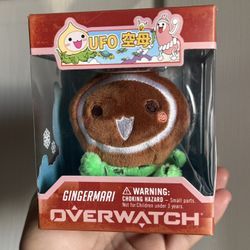 Overwatch Pachimari Gingermari Plush Keychain