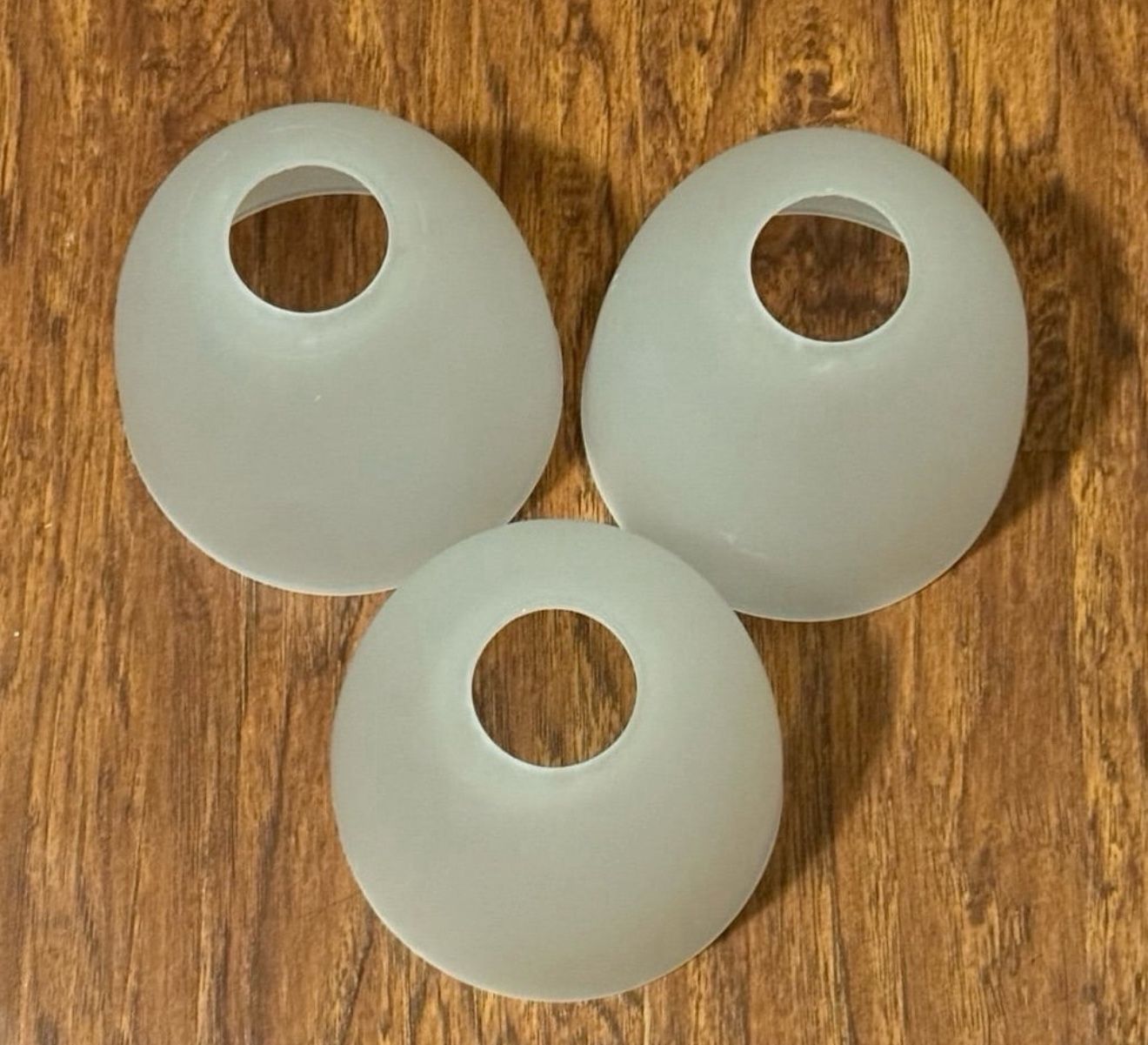 Box of 3, Frosted White Glass Shade Light Covers