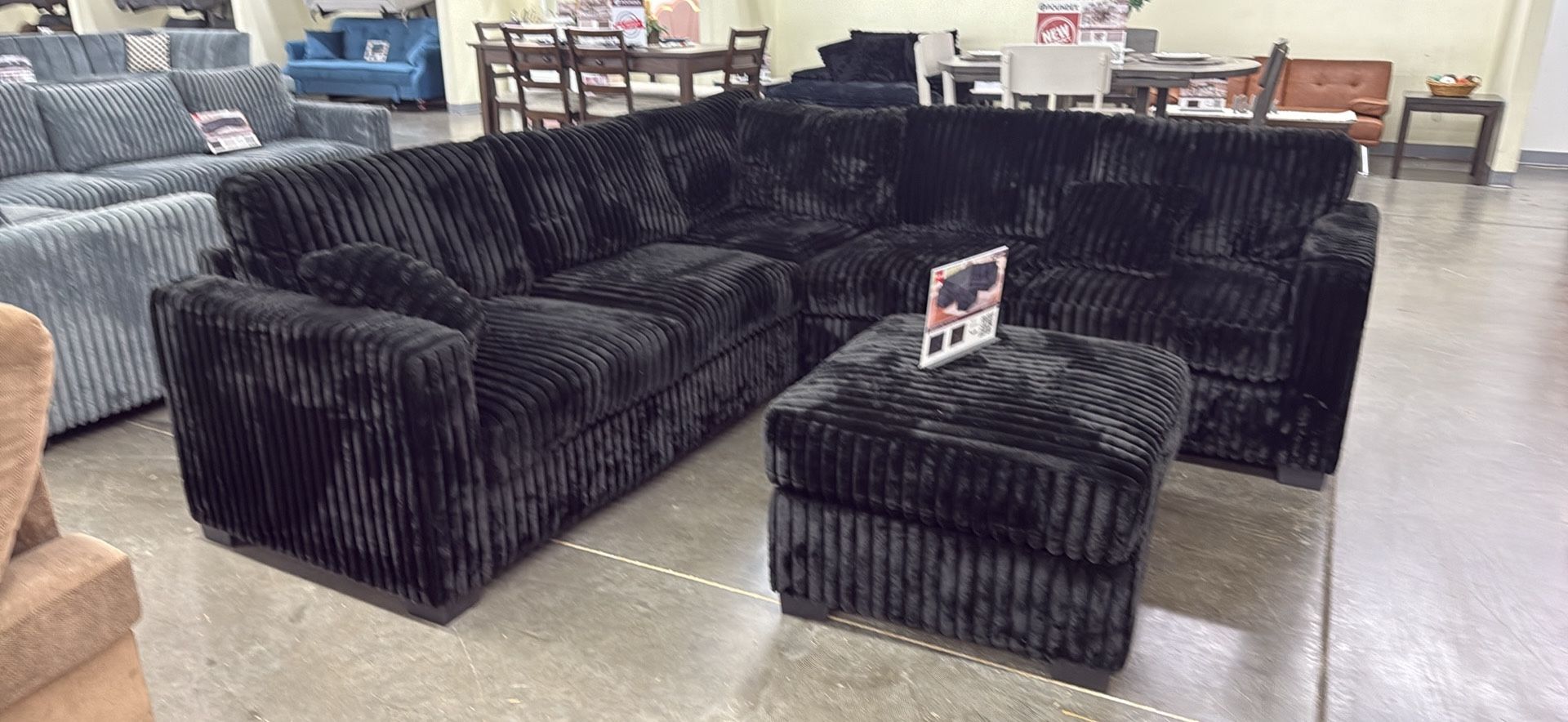 Furry Corduroy Couch New In. Box