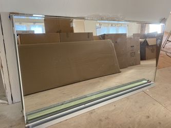 Beveled Mirror Bypass Closet Doors