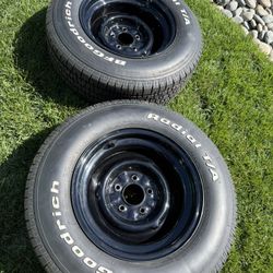 225 70 15 BFG’s  Chevy 4.75 Lug Pattern