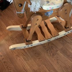 Wood Rocking Horse