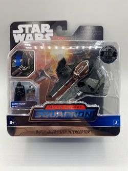 Star Wars Micro Galaxy Squadron Darth Vader’s Sith Interceptor RARE 1/15000 NEW