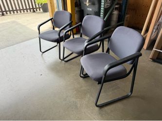 Three office chairs