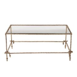 Iron And Glass Coffee Table