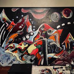 Huge Painting By Local Artist With Insomnia 