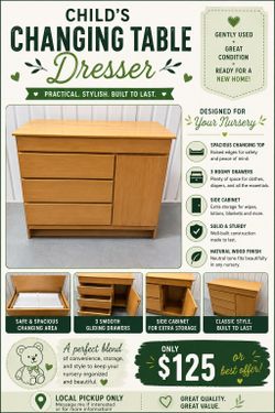 Infant Changing Table/Dresser