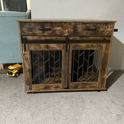 Dog Kennel Furniture for 2 Dogs,