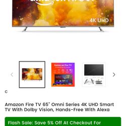 65” Amazon Fire Tv 