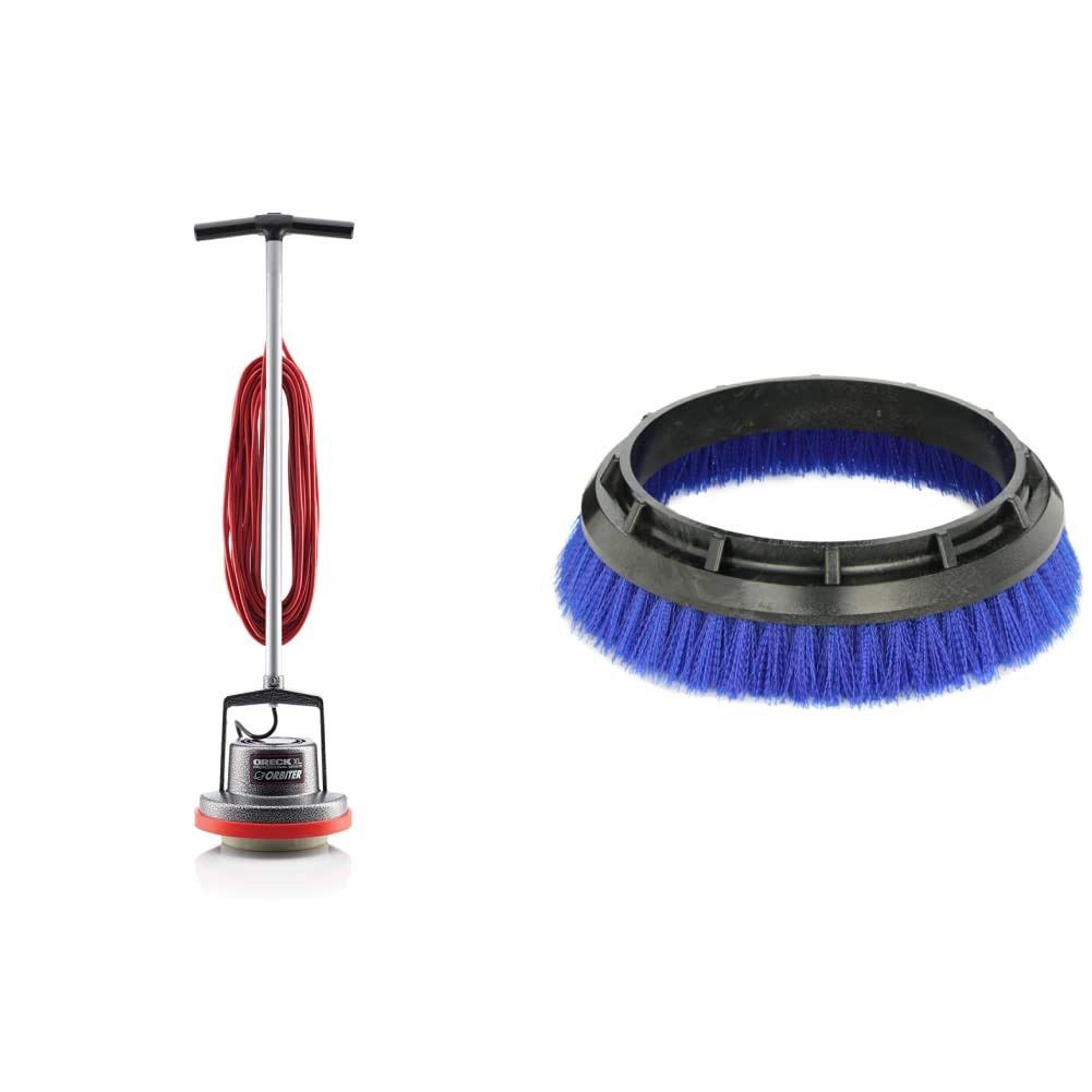 Oreck Commercial ORB550MC Commercial Orbiter Floor Machine & Oreck - 237.058 Commercial 237058 Crimped Polypropylene Scrub Orbiter Brush, 10.5” Bristl
