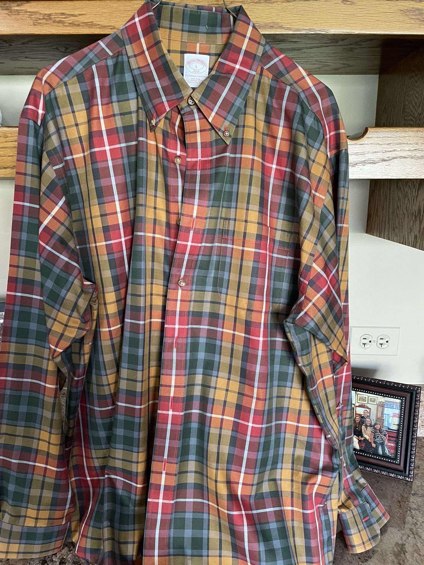 Plaid Long Sleeve Shirt Men’s