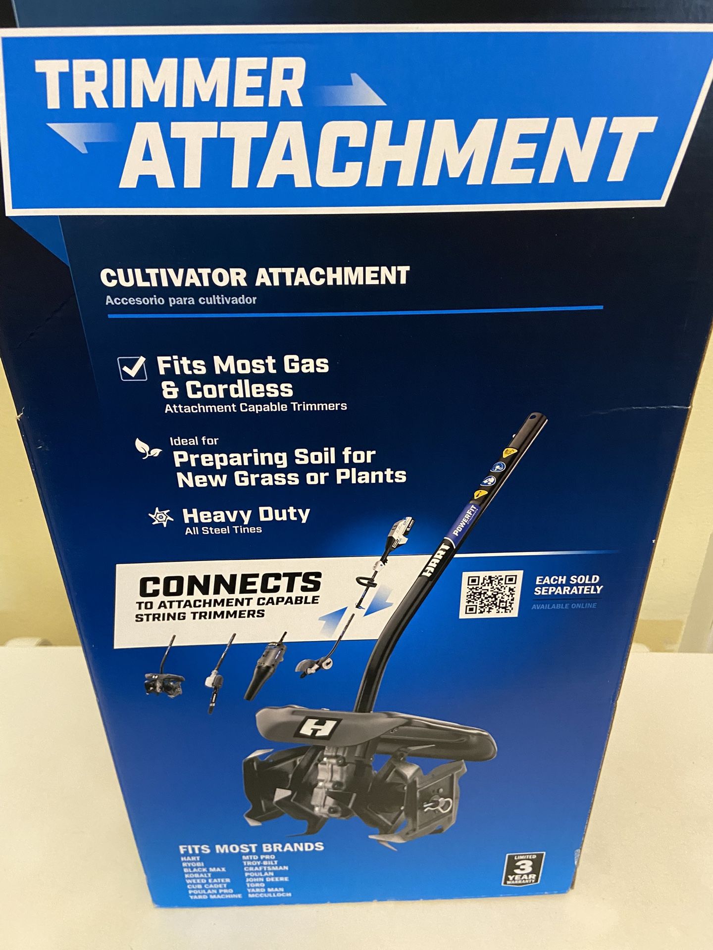 Brand new never been used HART Tiller cultivator Attachment (for Attachment Capable Trimmer) this Is for the attachment only trimmer not included.