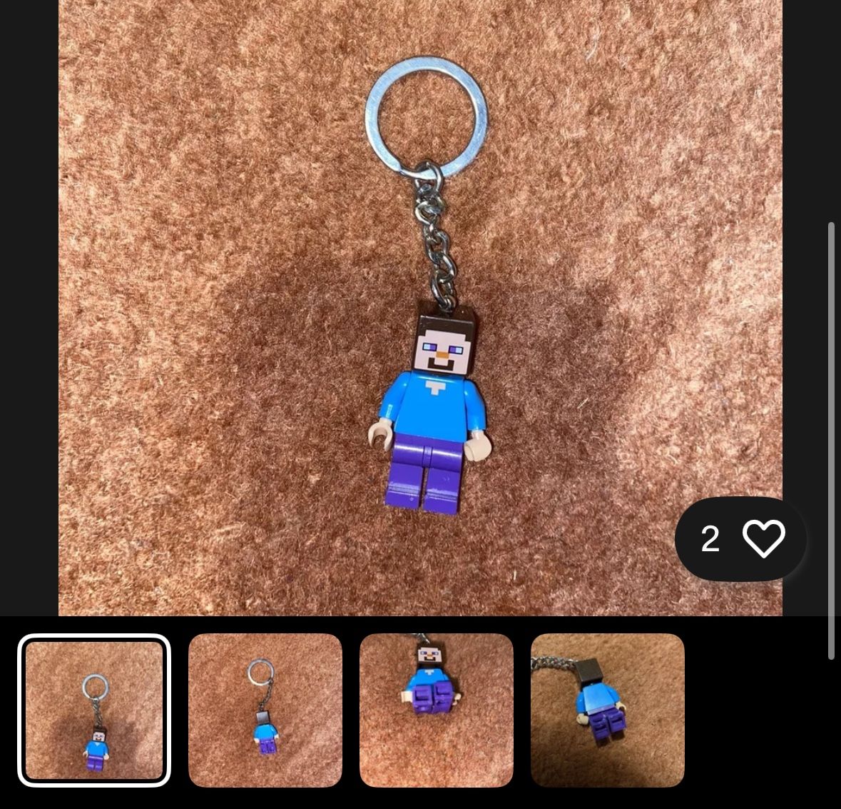 Lego Minecraft Steve Key Chain 853818