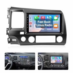 Honda Civic 2006-2011 Car Stereo 9” Wireless CarPlay Android Auto