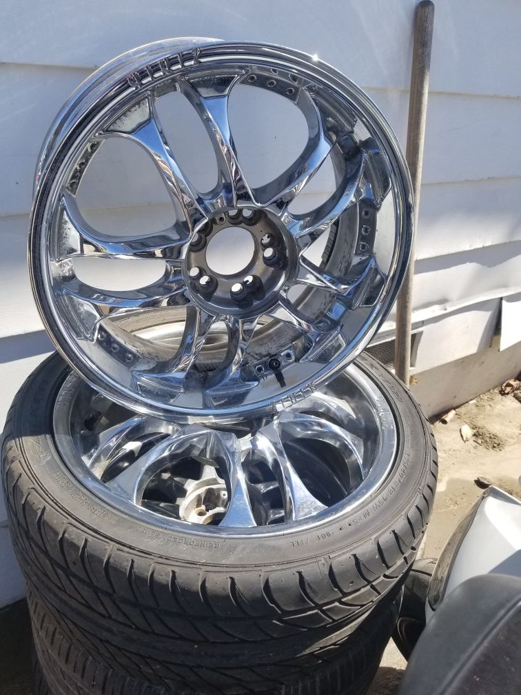 Zinik 18 inch 5 lug universal chrome rims
