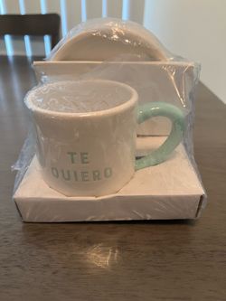 Coffee Mug and Dog Bowl ‘Te Quiero’ I love you Brand New Unopened