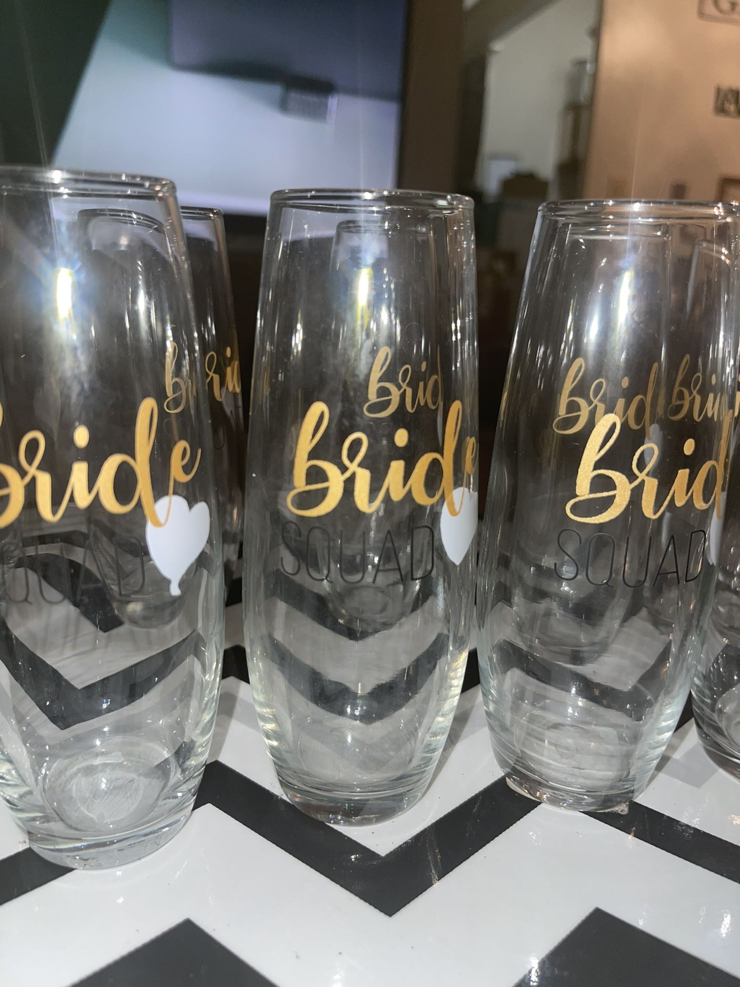 Bride Squad Wine Glass