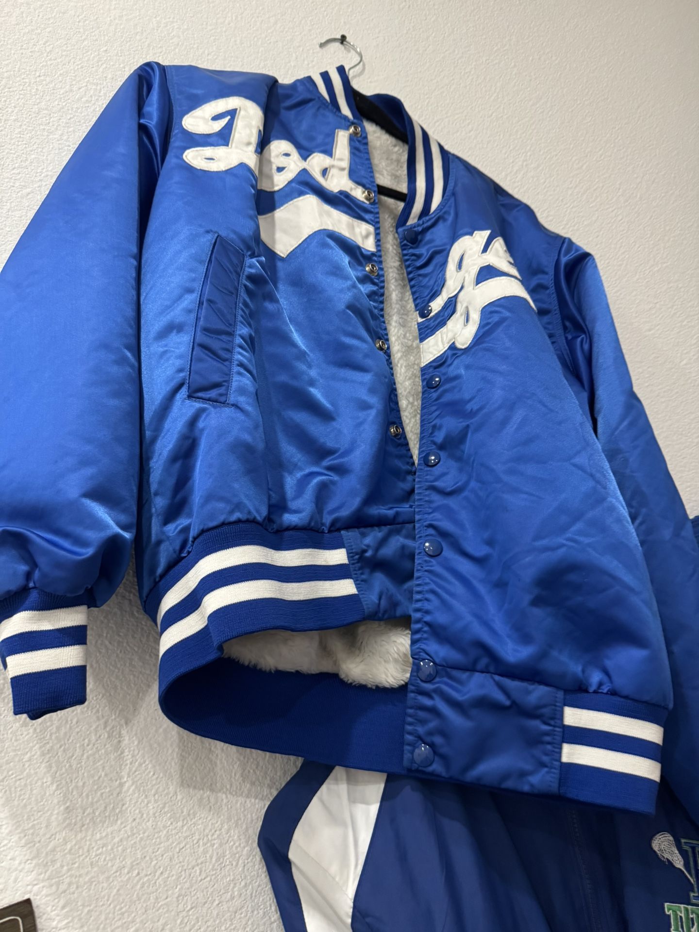 La Dodgers Satin Bomber Jacket
