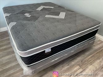 Full Oasis Thermal Comfort Europillow Top 12inch Matres Andboxspring!!