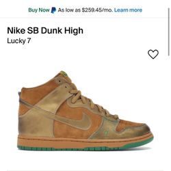 Rare Nike Dunk High Lucky 7 2004 Men’s Size 9.5