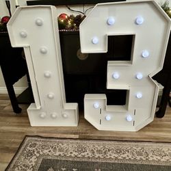 Giant Marquee Light Up Numbers