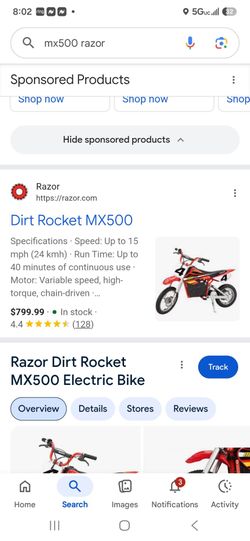 Razer dirt bike