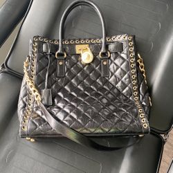 Michael Kors Black Leather Bag
