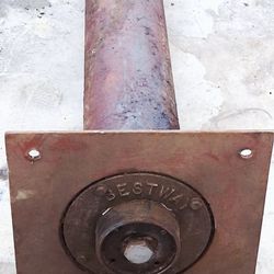 Motorcycle In Ground,Air Powered Lift. 