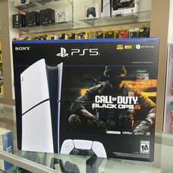 Sony PS5 PlayStation 5 Slim Digital Edition Console 1TB Call Of Duty Black OPS 6 Game Bundle Shop Without Using Credit! $0 To $100 Down To Take It! 