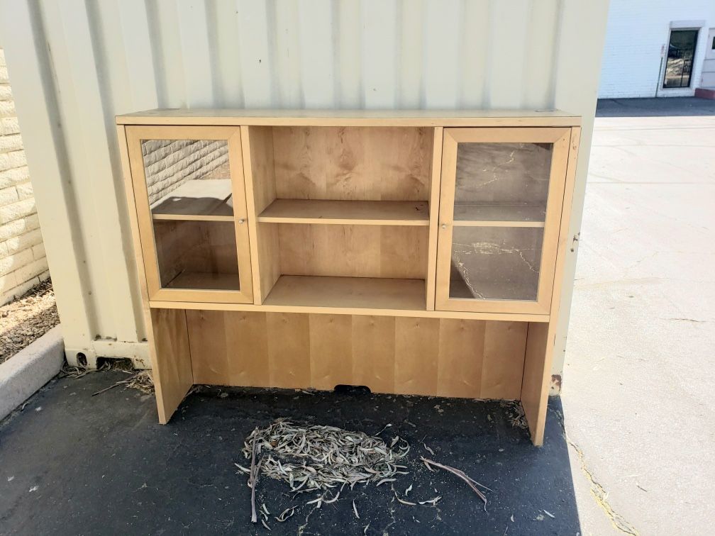 wood shelving unit