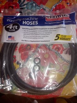 Washing machine hoses. 4ft