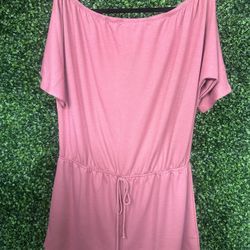 Mauve Plus Size Romper 