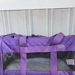 herpa  Purple Original Deluxe Airline Approved & Guaranteed On Board Travel Pet Carrier, 