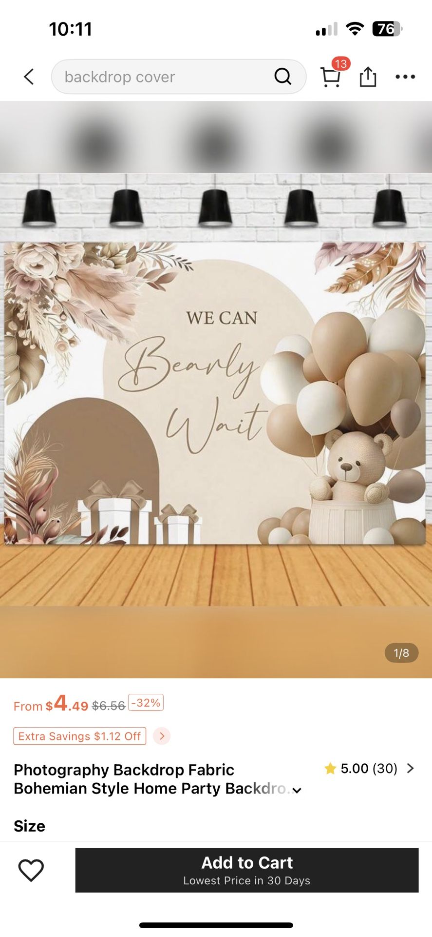 We Can Bearly Wait Backdrop