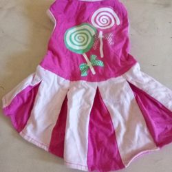 Dog Cat Pet Cheerleader Outfit Sz M