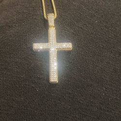 Gold Plated/ Diamond Necklace 