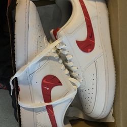 Nike Air Force 1 – White/Red – Size 9