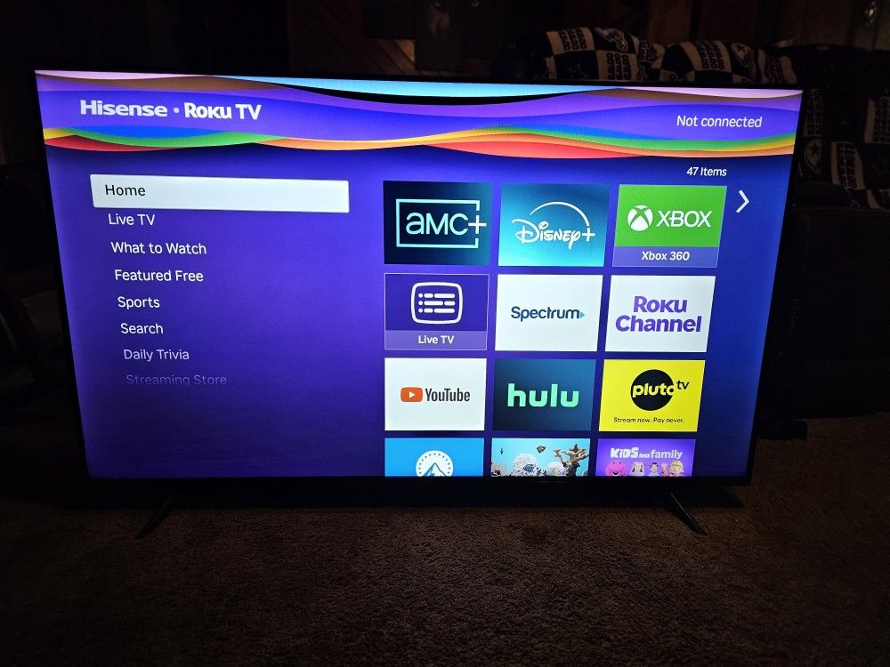 Hisense 58 Inch Roku Smart T.V.