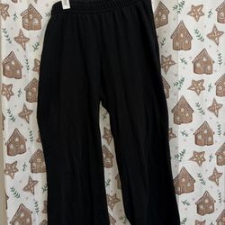 black flare sweatpants for women