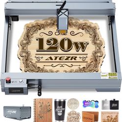 ATEZR P20 Plus 120 W Laser Engraving Machine with Air Assist, 20-24 W Laser Power Laser Engraver and Laser Cutter, 1849 cm² Large Working Area Laser E